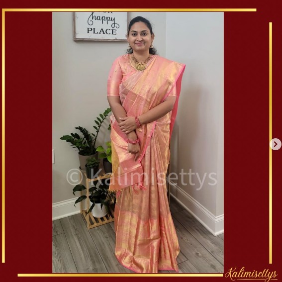 our gorgeous customer in pure handlooms 